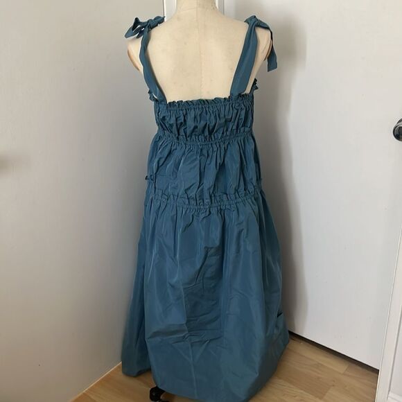 Zara Taffeta Blue Dress - Picture 7 of 7